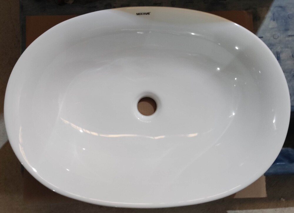 Раковина накладна Mixxus Premium ELLIPSE-0103 550×390×140 мм, білий - Зображення 2