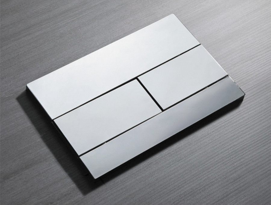 Панель змиву KOER KT-0603-01 240x160x10mm пластикова, кнопка лінійна - Зображення 4
