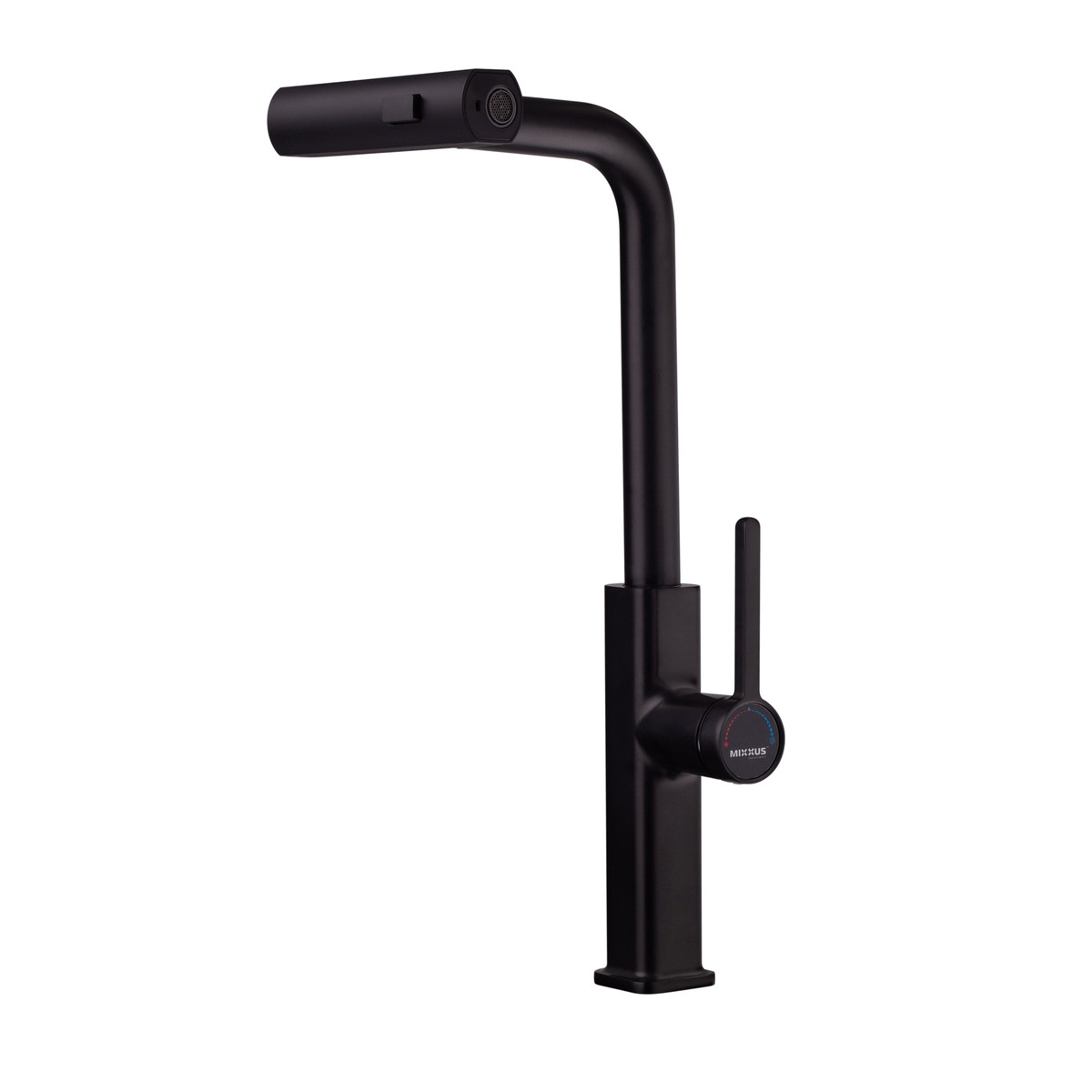 Змішувач для кухні з висувним виливом Mixxus Premium HAMMER 014 BLACK - Зображення 7