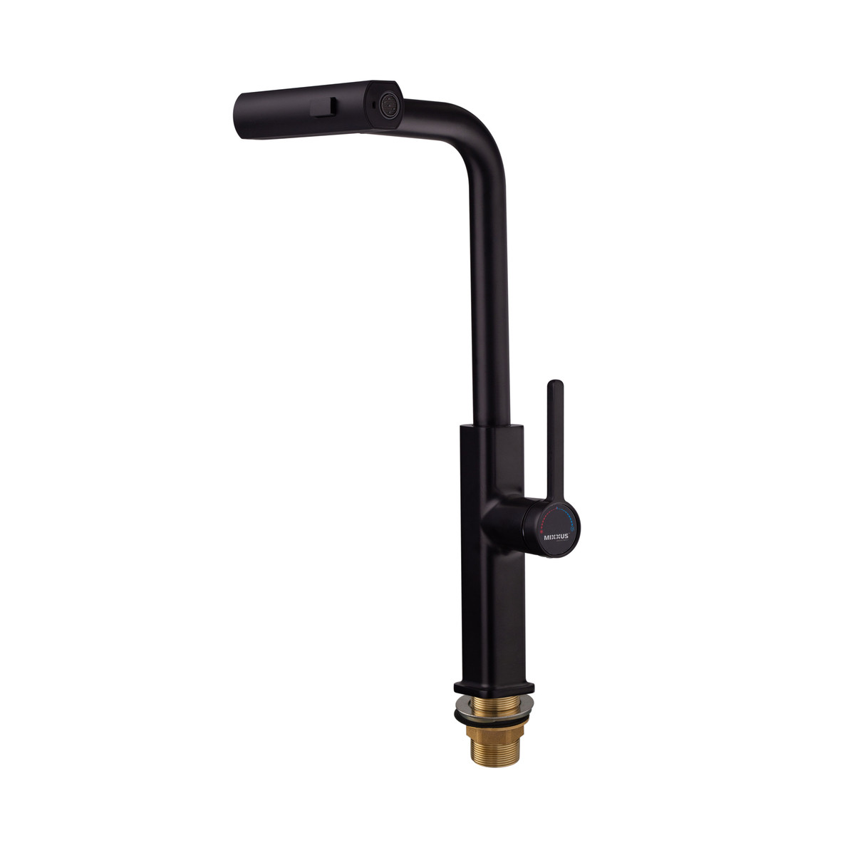 Змішувач для кухні з висувним виливом Mixxus Premium HAMMER 014 BLACK - Зображення 8