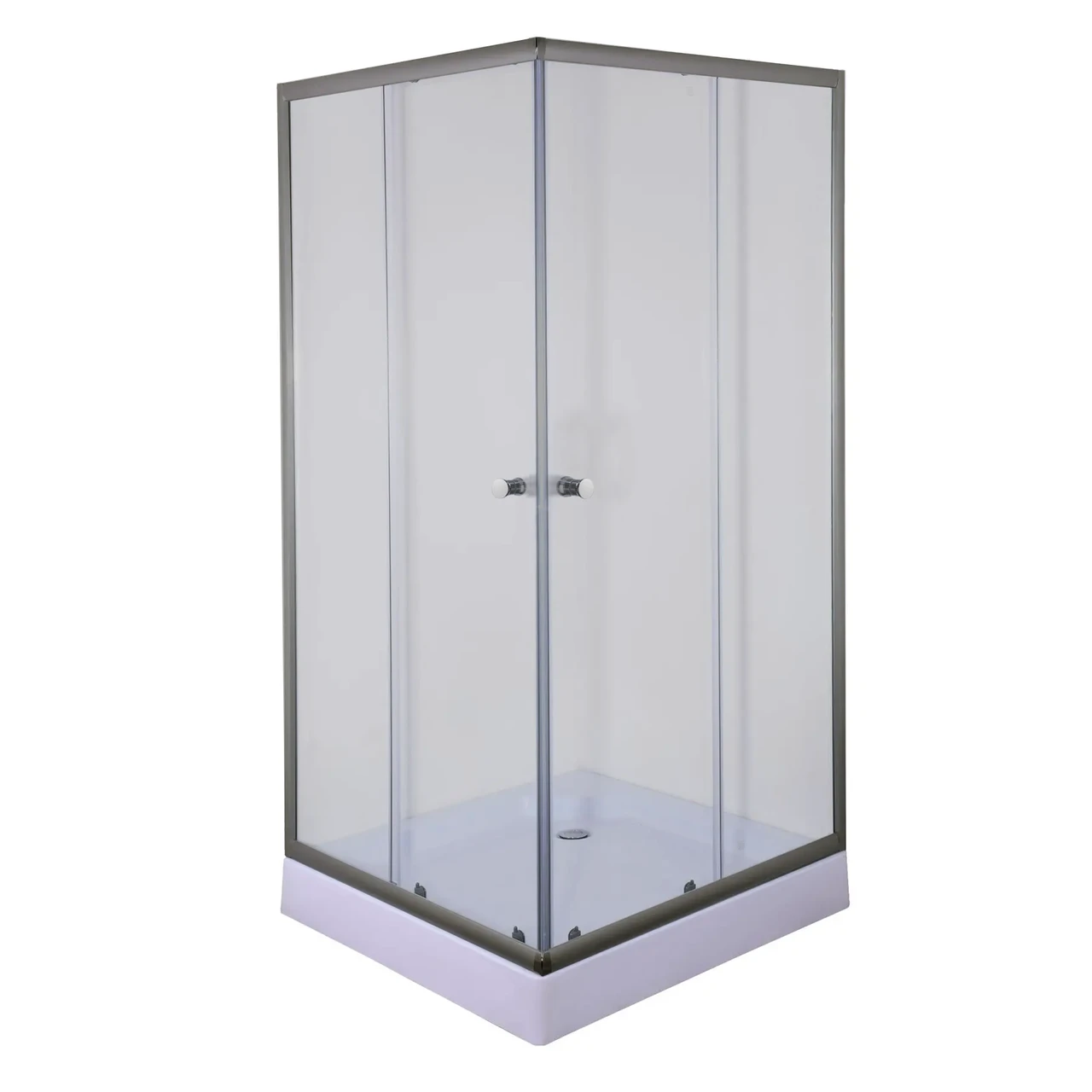 Душова кабіна без піддону Mixxus CUBIC SC01-90x90x185-TR GRAPHITE прозоре скло 4мм - Зображення 3