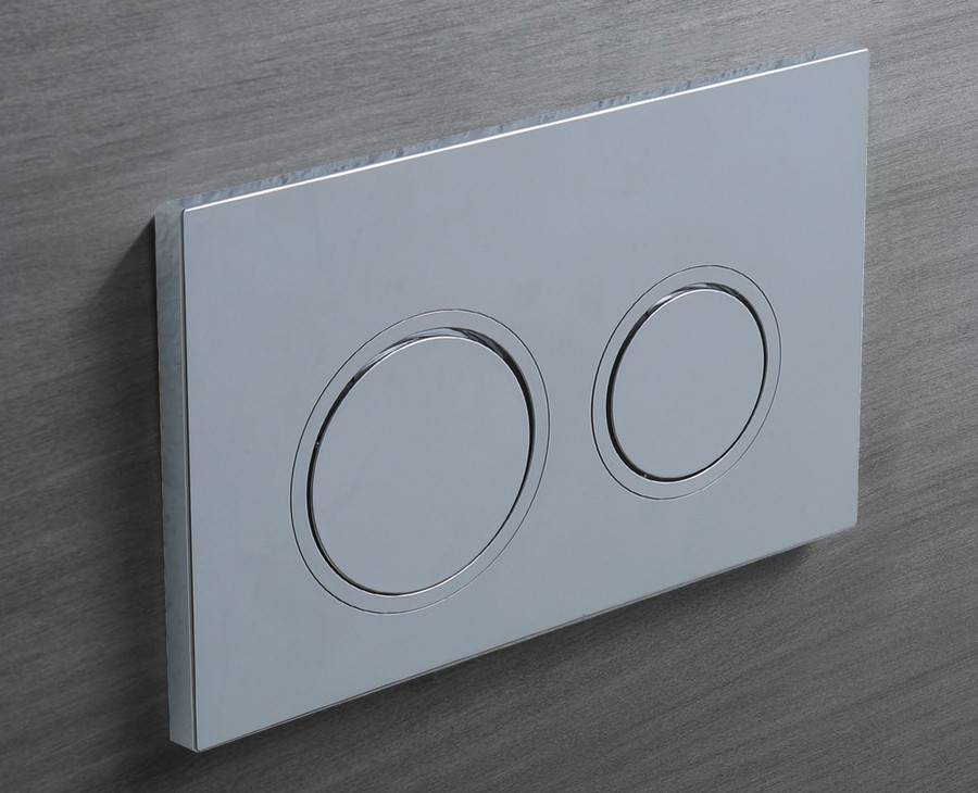 Панель змиву KOER KT-0605-01 220x140x12mm пластикова, кнопка кругла - Зображення 4