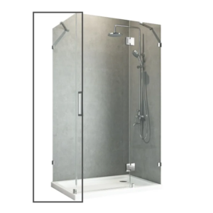 Бічна стінка до кабіни KOER SR SW04-90x200-TR-07 прозоре скло Easy Clean 10мм, графіт