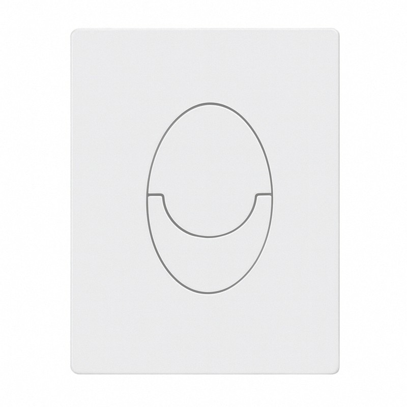 Панель змиву пластикова KOER KT-0606-03 157x198x3mm, кнопка закруглена - Зображення 2