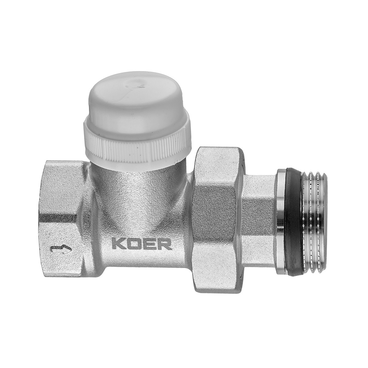 Кран термостатичний "антипротікання" прямий KOER KR.923-Gi - 1" - Зображення 2