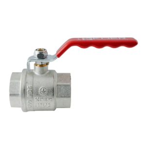 Кран кульовий ГГВ KOER Extreme KE.214-40 - 1 1/2" FF ручка "важіль" червона