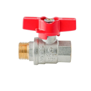 Кран кульовий ГШМ KOER Extreme KE.218-15 - 1/2" FM ручка "метелик" червона