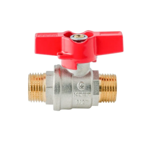 Кран кульовий ШШМ KOER Extreme KE.219-15 - 1/2" MM ручка "метелик" червона