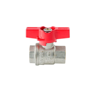 Кран кульовий ГГМ KOER Extreme KE.217-15 - 1/2" FF ручка "метелик" червона