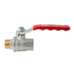 Кран кульовий ГШВ KOER Extreme KE.215-15 - 1/2" FM ручка "важіль" червона