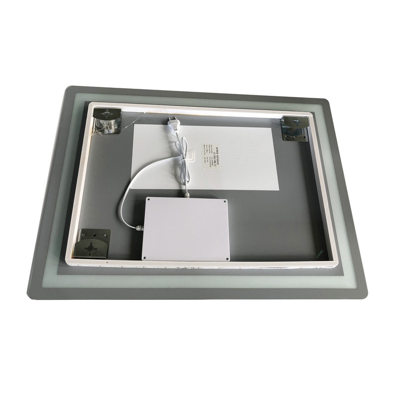 Дзеркало Zerix Sansa MR01-80x60-REVERSE з LED Touch, Anti-fog, димером, регулятором яскравості - Зображення 4