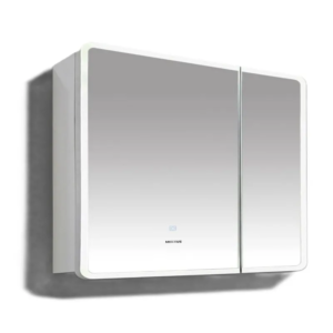 Дзеркальна шафка Mixxus Premium Olivary CM01-80x70x13 з LED Touch, димером, регулятором яскравості
