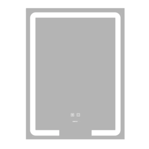 Дзеркало Zerix Prime MR02-50x80 з LED Touch, Anti-fog, димером, регулятором яскравості
