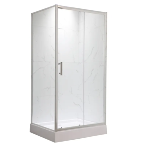 Душова кабіна без піддону Mixxus HARD SC01-120x80x185-TR CHROME прозоре скло 5мм NEW