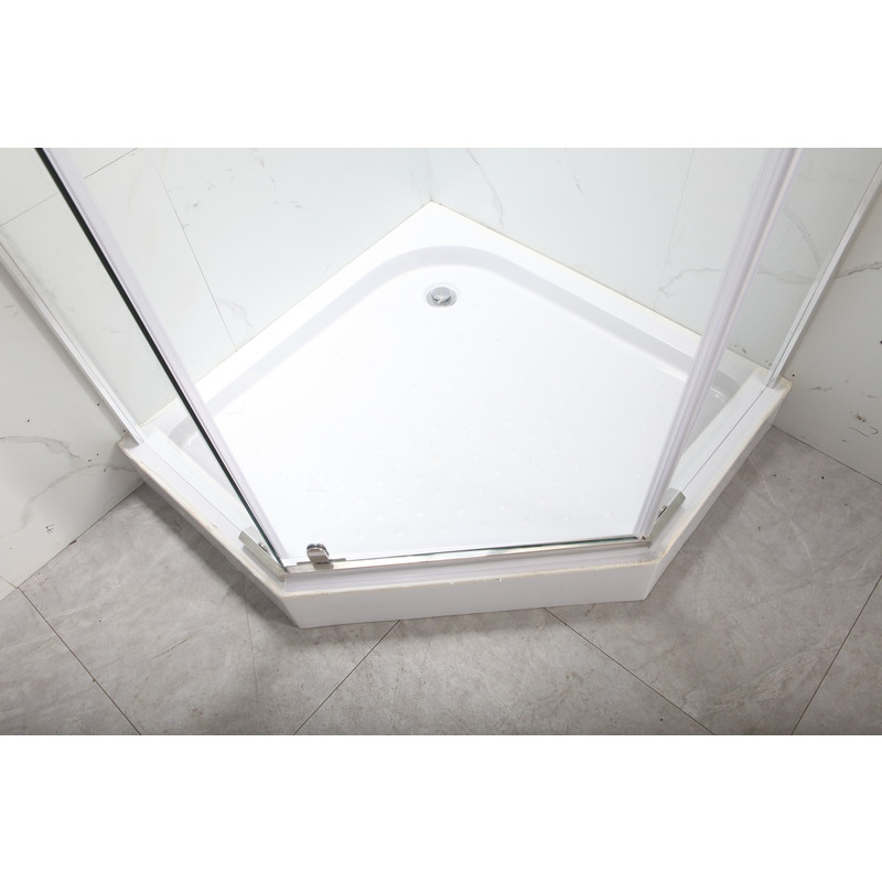 Душова кабіна з низьким піддоном Mixxus LINES SCT01-90x90x198-TR CHROME прозоре скло 6мм NEW - Зображення 5