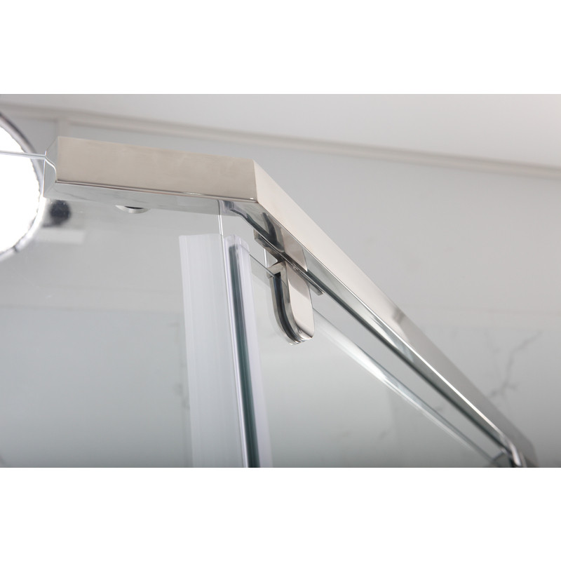Душова кабіна з низьким піддоном Mixxus LINES SCT01-90x90x198-TR CHROME прозоре скло 6мм NEW - Зображення 8
