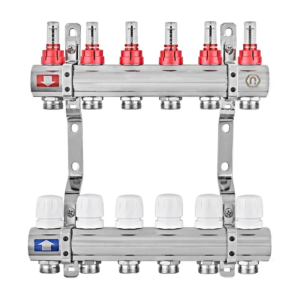 Колекторний блок з витратомірами EUROPRODUCT EP.B3110-06-1”x6