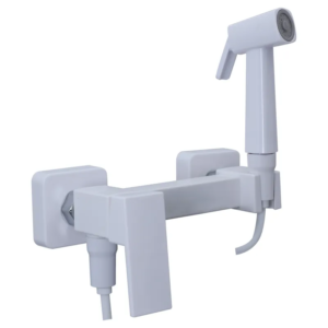 Змішувач для гігієнічного душу Plamix Kubus-222 SET White