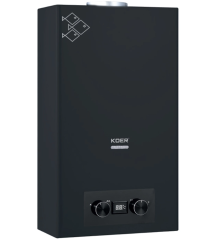KOER KWH.G0110 BLACK Газова колонка димохідна 10 л/хв (колір чорний)
