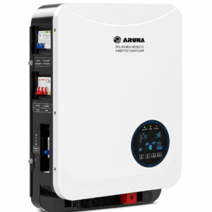 Гібридний сонячний інвертор ARUNA SOLAR BOX 4200/24 (4,2 кВт, 24 В, 100 А, Wi-Fi) з вбудованою АВР автоматикою