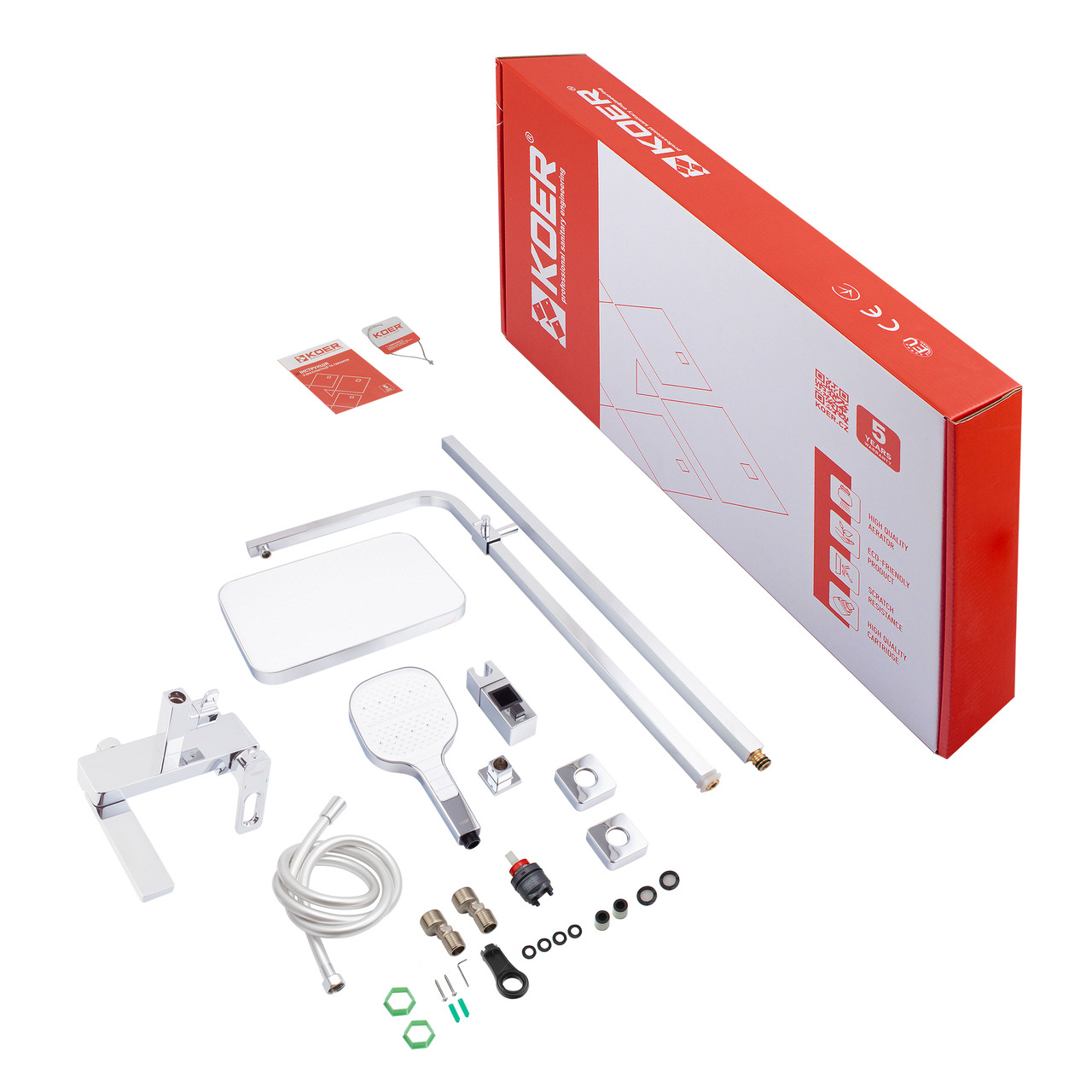 Душова колона зі змішувачем KOER KB-56031-01, 3 функції (Колір хром) - Зображення 3