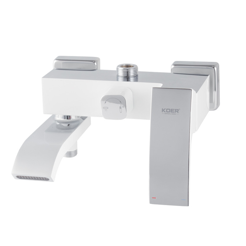 Душова колона зі змішувачем KOER KB-56007-04, 3 функції (Колір хром+білий) - Зображення 3