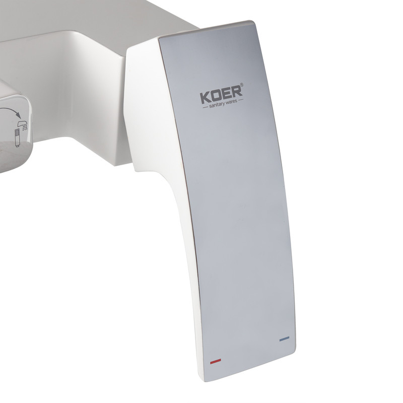 Душова колона зі змішувачем KOER KB-56007-04, 3 функції (Колір хром+білий) - Зображення 6