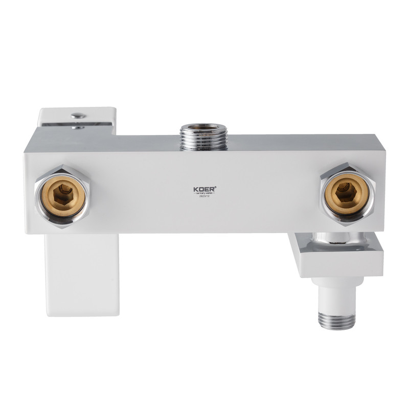 Душова колона зі змішувачем KOER KB-56007-04, 3 функції (Колір хром+білий) - Зображення 7